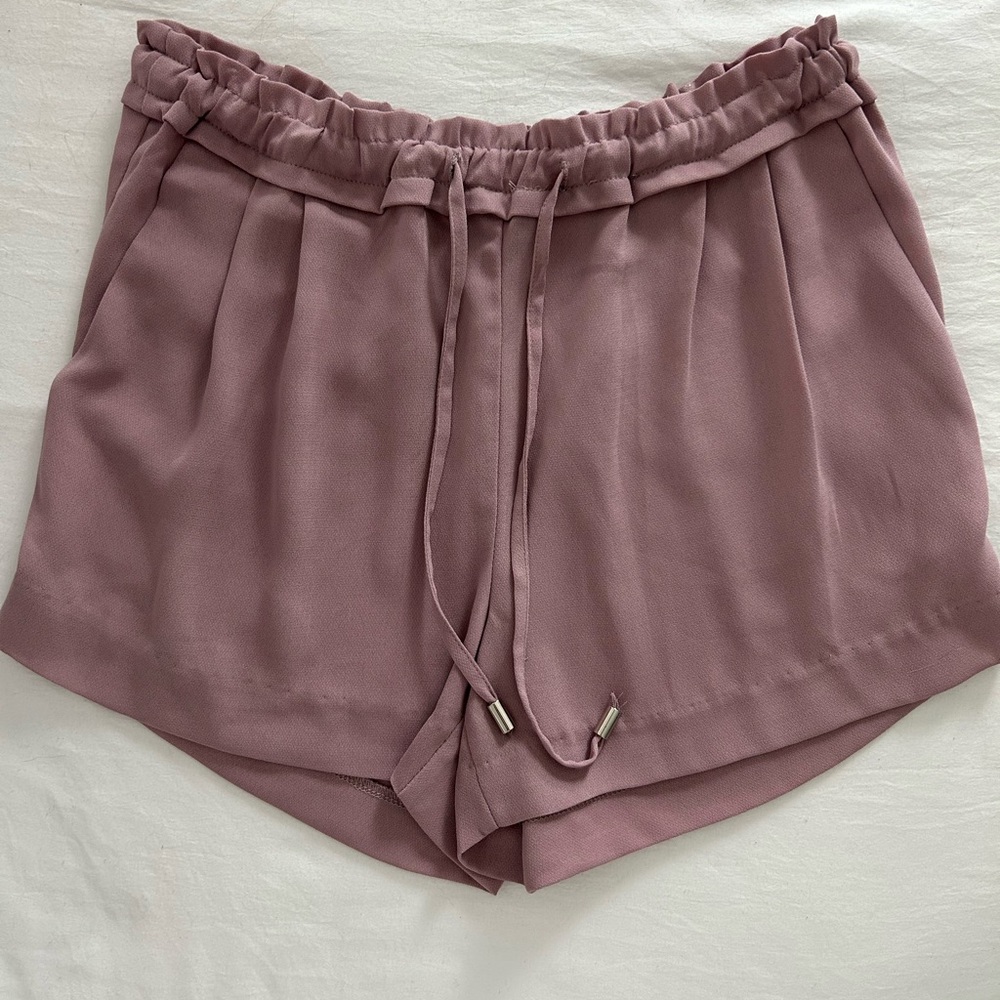 Lulu's Jest Mauve Drawstring Shorts Small - image 1